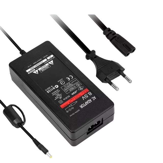 PS2 Power Supply for PS2 AC Adapter EU US Plug 100-240V DC 8.5V Charging Cable Cord Power Charger for PS2 Slim 70000