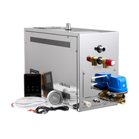 Générateur de vapeur de hammam de luxe 15KW, kit de douche à vapeur auto-drainant, générateur de bain de vapeur, générateur de bain de vapeur humide