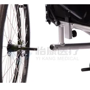 אלומיניום כיסא מסגרת ספורט כיסא גלגלים ידני רפואי טיפול כיסא גלגלים עבור מטופל