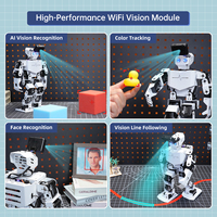 Kit de interacción de voz Hiwonder Tonybot AI Vision, programación educativa para Arduino Scratch Python, aventuras robóticas humanoides