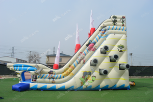 Nouvelle conception de toboggan gonflable en forme de bateau <span class=keywords><strong>pirate</strong></span>, toboggan gonflable commercial pour parc avec piscine à vendre, <span class=keywords><strong>jeu</strong></span> sportif - Product Image 3