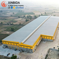 Atelier préfabriqué durable en structure métallique à grande portée avec dimensions et aménagement personnalisables