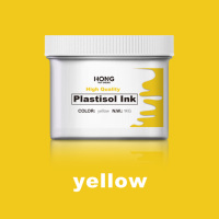 Encre plastisol pour sérigraphie SOLLYD jaune, résistante aux hautes températures, anti-sublimation, plastisol hautement opaque