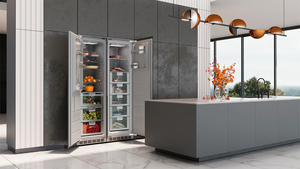 Réfrigérateur compresseur encastrable 528L, combiné réfrigérateur-congélateur côte à côte, No Frost, en plastique, économe en énergie, pour maison et hôtel - Product Image 2