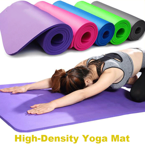 Tapete de Yoga Antideslizante de Alta Calidad para Gimnasio, con Logotipo Personalizado Impreso, NBR de 10 mm de Grosor, Material NBR Colorido, Proveedor OEM - Product Image 1