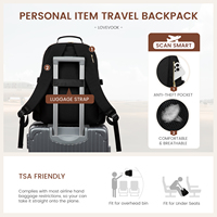 Sac à dos pour ordinateur portable LOVEVOOK 15,6 pouces avec porte-gobelet, imperméable, pour le travail, les voyages d'affaires, antivol, en polyester, style décontracté