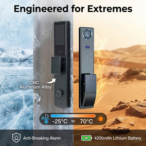 Sistema <span class=keywords><strong>de</strong></span> Entrada Inteligente Hiwink 2K con Cerradura <span class=keywords><strong>de</strong></span> Identificación Facial 3D, Intercomunicador con Video y WiFi, Compatible con Alexa y Google Home, Solución <span class=keywords><strong>de</strong></span> <span class=keywords><strong>Seguridad</strong></span> para Viviendas - Product Image 3