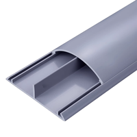 Gaine de câble en PVC gris n° 7, largeur extérieure 70 mm/2,76 po, avec adhésif, pour décoration électrique