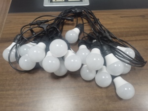 A60 E27 Socket <span class=keywords><strong>Led</strong></span> <span class=keywords><strong>String</strong></span> Lights con 5W 7W 9W Comercial Impermeable IP65 Luces de adorno al aire libre para la decoración de vacaciones - Product Image 6