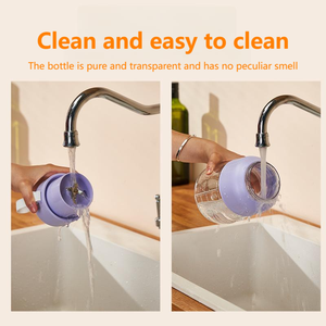 New 12 Blades Wireless Portable Juicer USB Rechargeable 1L <b>Large</b> Capacity Fruit and Vegetable Juice <b>Cup</b> with Lanyard and Straw - Product Image 6