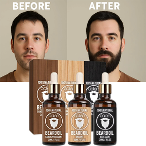 Olio per Barba Luxfume per <span class=keywords><strong>Uomo</strong></span>, Formula Idratante Cruelty Free, Rinfrescante e Anti-Prurito per una Crescita Sana - Product Image 1