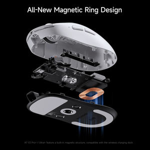 Souris de jeu sans fil MCHOSE A7 V2 légère, double, pour les deux mains, USB, taux de polling <span class=keywords><strong>8</strong></span> 000 Hz, capteur PAW3950 TI, pour e-sport et bureau, en stock - Product Image 4