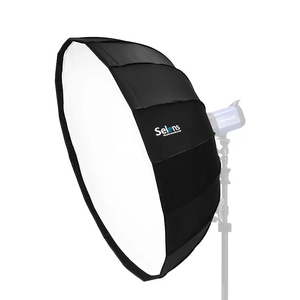 Selens portatile 65cm 85cm 105cm Softbox con 16 aste a piegatura rapida ombrello piatto di bellezza per uso Studio - Product Image 1