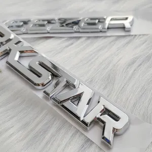 Aangepaste Auto Badge En Badge Alfabet 3d-Zware Metalen Staaf Tape Auto Badge Abs Decoratie Auto