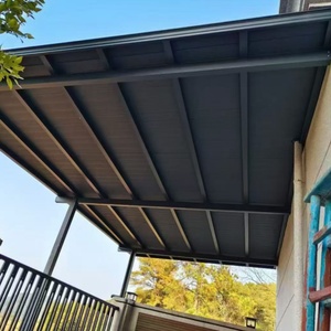 SUNTO personnalisé motorisé moderne jardin étanche au feu résistant à la pourriture durable extérieur en alliage d'aluminium Pergola abri d'auto - Product Image 1