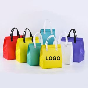 Sac isotherme écologique en non-tissé avec doublure en aluminium, imperméable, personnalisable, motif lettres, pour plats à emporter - Product Image 1