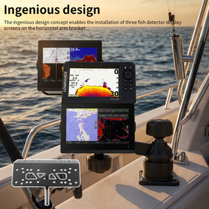 VINmounts Soporte 3 Pantallas Fish Finder GPS Sonar, Aluminio Marino, Ajustable, con Bloqueo Antirrobo - Product Image 6