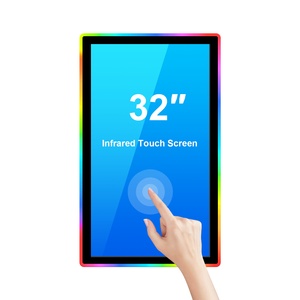 Écran tactile vertical LED LCD infrarouge en acrylique de 32 pouces avec cadre lumineux, format 4:3, USB, nouveau, pour moniteur de machine de jeu d'adresse - Product Image 1
