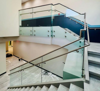 Vis de fixation en acier inoxydable 316/304 au design moderne pour verre publicitaire, vis de fixation pour garde-corps d'escalier en verre, insert de fixation