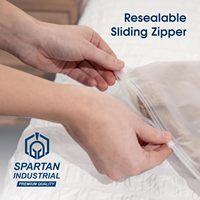 Sacs Ziplock en PE transparent avec logo personnalisé, emballages en plastique transparent de haute qualité pour sous-vêtements et vêtements