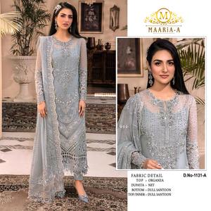 Ropa y accesorios Ropa étnica Traje pakistaní con trabajo de secuencia de bordado con traje de Salwar DE BODA Zarkan - Product Image 2