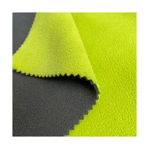 Flock Fabric Made of Soft Wool Material Knitted Warp Type with Polar Fleece Bond For Blanket Bedding with EN Certification