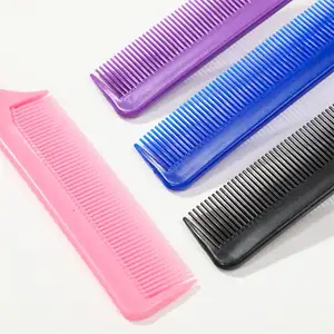 Hot Selling Professional Fine-Tooth Hair Styling Comb Salon Rat Tail Steel Comb For Hair Styling Heat Resist Smooth Hair