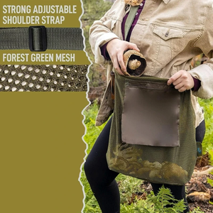 Bolsa de forraje de malla multiusos, bolsa de <span class=keywords><strong>setas</strong></span>, bolsa de caza de <span class=keywords><strong>setas</strong></span>, cesta plegable de <span class=keywords><strong>setas</strong></span> para recoger frutas para exteriores - Product Image 2