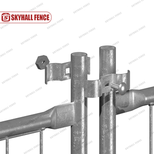 Barrière provisoire <span class=keywords><strong>de</strong></span> construction mobile galvanisée par norme australienne avec des bases en plastique - Product Image 4
