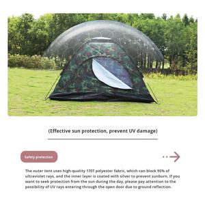 OEM/ODM Supported Camouflage Single Layer Camping <b>Tent</b> | <b>Waterproof</b> & Sunscreen | 200x200x135cm | Three-Season - Product Image 6