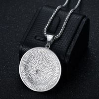 Colliers de luxe Hiphop Crown en acier inoxydable avec zircon et PVD, bijoux de mode plaqués or pour femmes et hommes 2024