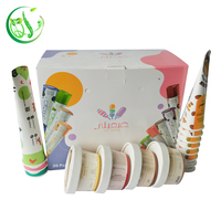 Boîte de dessin animé pour boîtes d'emballage alimentaire en papier Popsicle avec logo Boîte à crème glacée