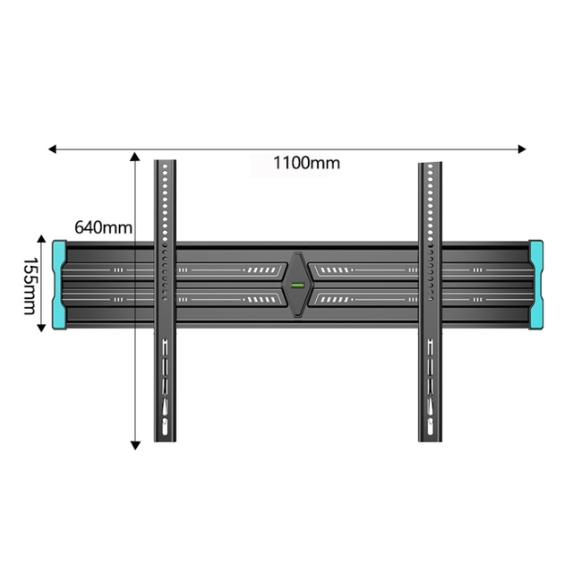 Ultra Slim Fixed TV Bracket Supports 100kg Large Screen TV Wall Mount for 40-110 Inch Flat Panel