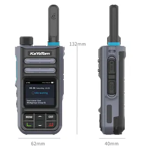 רדיו ארוך טווח ברשת KaYoTom POC 4G עם רדיו GPS Realptt או Zello אינטרקום אנדרואיד Zello וואליק רדיו טוקי