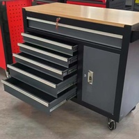 Ensemble de chariot à outils de réparation automobile en fer robuste de haute qualité, roulettes de 5 pouces, 6 tiroirs, grande boîte à outils pour garage, atelier, OEM