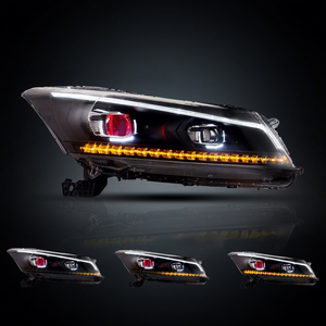 Phares Vland pour Accord Sedan 2008-2012, <span class=keywords><strong>feux</strong></span> de jour avec yeux de démon (ampoules non incluses) - Product Image 2