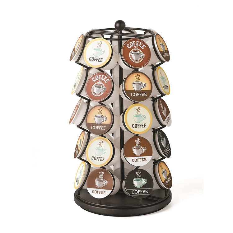 Revolving Koffie Capsule Houder Metalen Koffie Pod Carrousel Koffie Capsule Rack