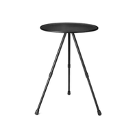 Table de camping pliable moderne en fer, design trépied portable pour fêtes en plein air, randonnée, pique-nique et barbecue