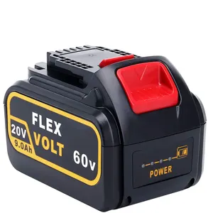 20V/60V Max 9.0ah Flexvolt Dewalt Batterij Vervanging Voor Dewalt 20V Batterijen Boor Dcb606 Dcb609 Dcb612 Dcb205 Dcb200 Dcb206
