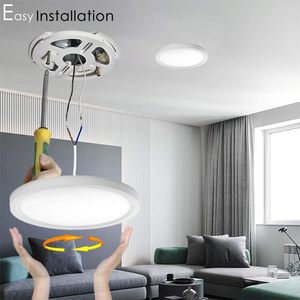 Lámpara de <span class=keywords><strong>Techo</strong></span> LED de Superficie de 12 Pulgadas y 3000 Lúmenes, 120V, Ahorro de Energía, Diseño Moderno, Certificación ETL, Clasificación IP44, para Habitación Infantil - Product Image 4