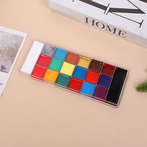 Nueva Paleta de <span class=keywords><strong>Pintura</strong></span> Corporal y Facial a Base de Aceite de 20 Colores, 20 Tonos Monocromáticos para Maquillaje de Escenario, <span class=keywords><strong>Pintura</strong></span> Facial, <span class=keywords><strong>Halloween</strong></span> - Product Image 1