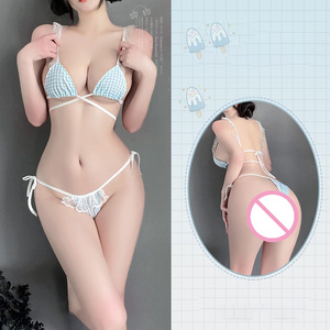 Tinh Khiết Mong Muốn Ba Điểm Ren Mỏng Đồ Lót Sexy Đồ Ngủ Cho Phụ Nữ Cao cấp Dành Cho Người Lớn Sản Phẩm Áo Ngực Quần Lót Đồng Phục Cám Dỗ - Product Image 4
