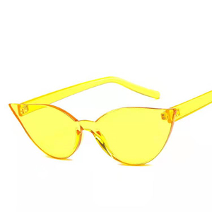 Gafas de sol Retro de gelatina transparente para mujer, anteojos de sol a la moda, con personalidad, estilo ojo de gato, para fiestas y Tiro callejero, nuevas - Product Image 4