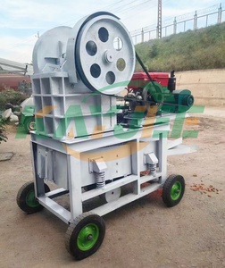 Planta de Trituración de Mandíbulas Móvil Portátil, Trituradora de Piedra de Granito para Cantera de Piedra Imestone con Alimentador Vibratorio y Criba - Product Image 3
