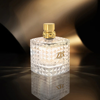 Flacon de parfum rectangulaire transparent 50ml 100ml avec couvercle à rivets et impression sérigraphiée – Offre Spéciale
