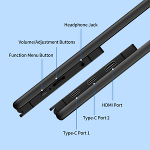 צג נייד מתקפל בגודל 15.6 אינץ' מסוג IPS <span class=keywords><strong>4K</strong></span> 60Hz FHD למשחקים עם חיבור Type C ו-HDMI, תומך HDR ומסך מגע, OEM/ODM - Product Image 5