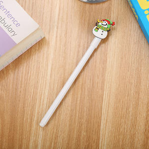 D-08040 kreative Schreibwaren Patch Weihnachten Gel Pen niedlichen Cartoon Weihnachts mann Preise Geschenk Silikon Wasser Pen Großhandel - Product Image 4