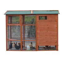 Meilleure Vente Grande Cage pour Animaux Poulailler Extérieur en Bois Grande Capacité pour 15-20 Poules