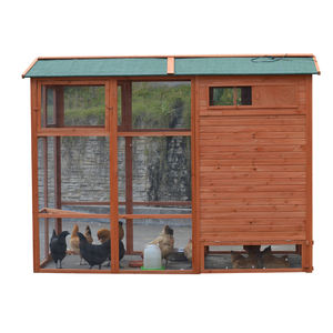En çok satan ekstra büyük evcil hayvan kafesi tavuk evi açık büyük ahşap tavuk kümesi 15 20 tavuk için - Product Image 5