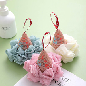 Pouf de bain en maille personnalisé motif dessin animé avec filet à mousse pour le dos et la toilette - Product Image 2